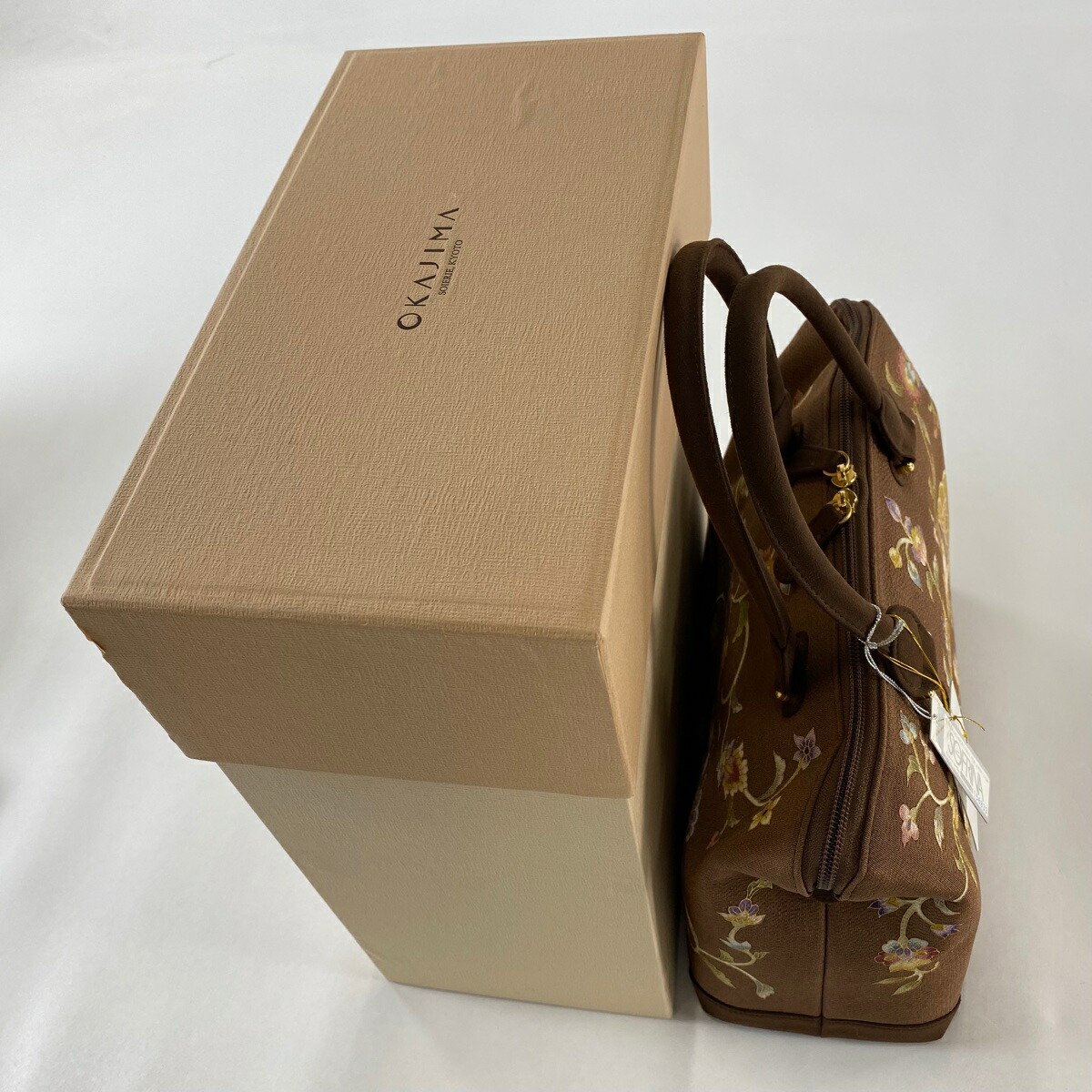 楽天市場】美品 岡重 謹製 OKAJIMA ハンドバッグ シェル型 京