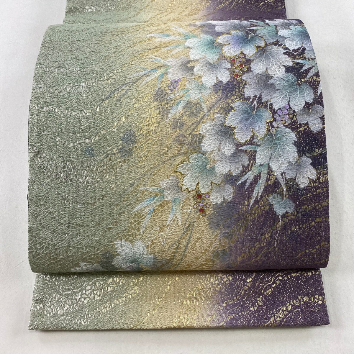 袋帯 秀品 枝花 生り物 クリーム お太鼓柄 正絹 【中古】 楽天市場】袋帯