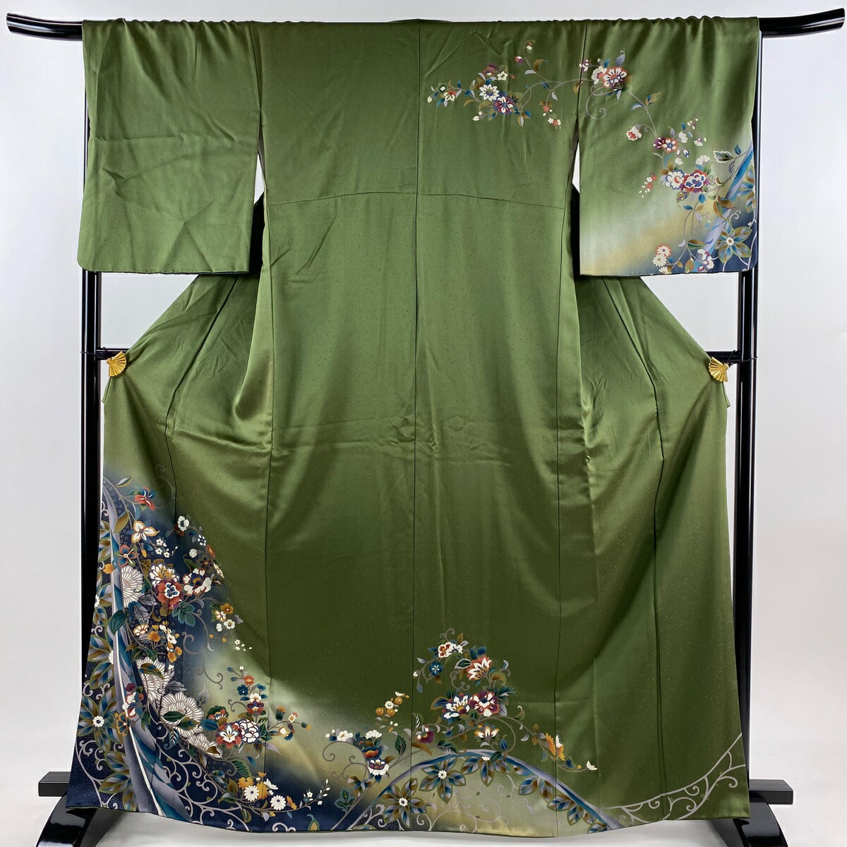 楽天市場】訪問着 身丈165cm 裄丈69cm L 袷 花唐草 金彩 ぼかし