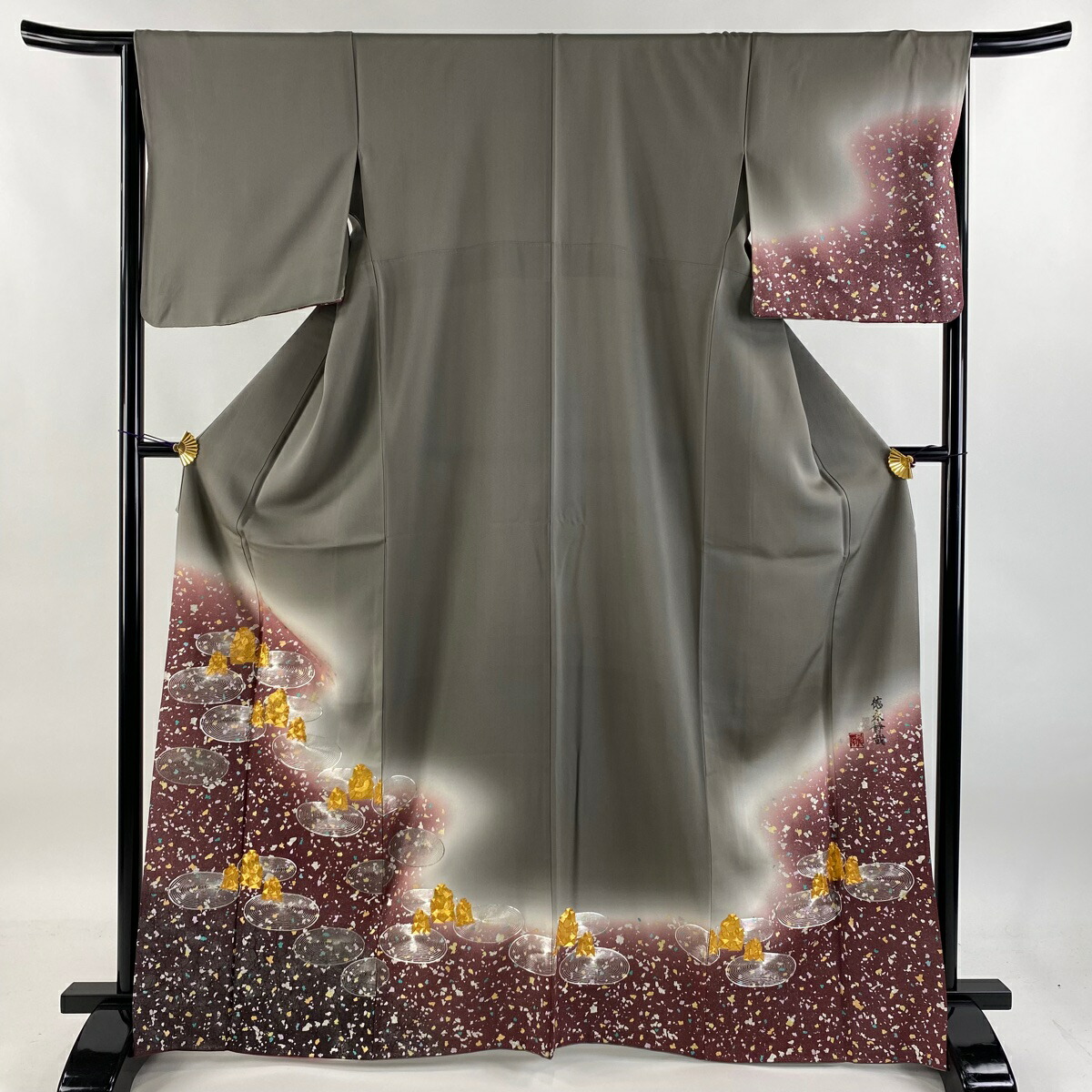 楽天市場】◇藤林徳扇◇美品 着物染色家 12代目藤林徳扇 新世紀双鶴