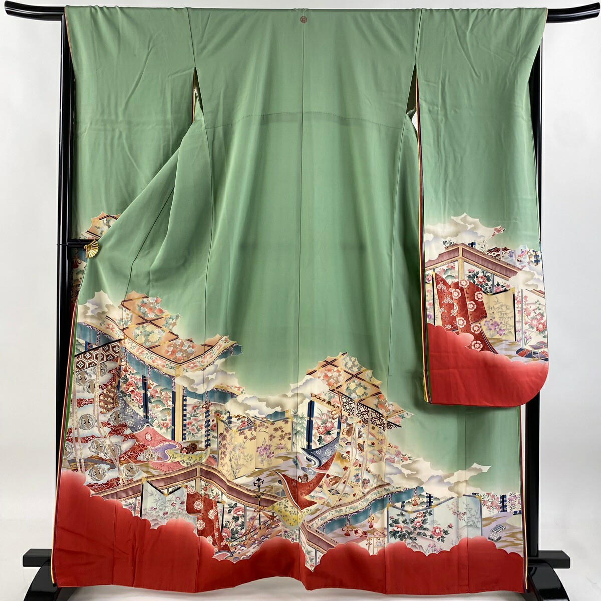 楽天市場】枕屏風 印刷山水二曲屏風 風よけ和家具 送料無料