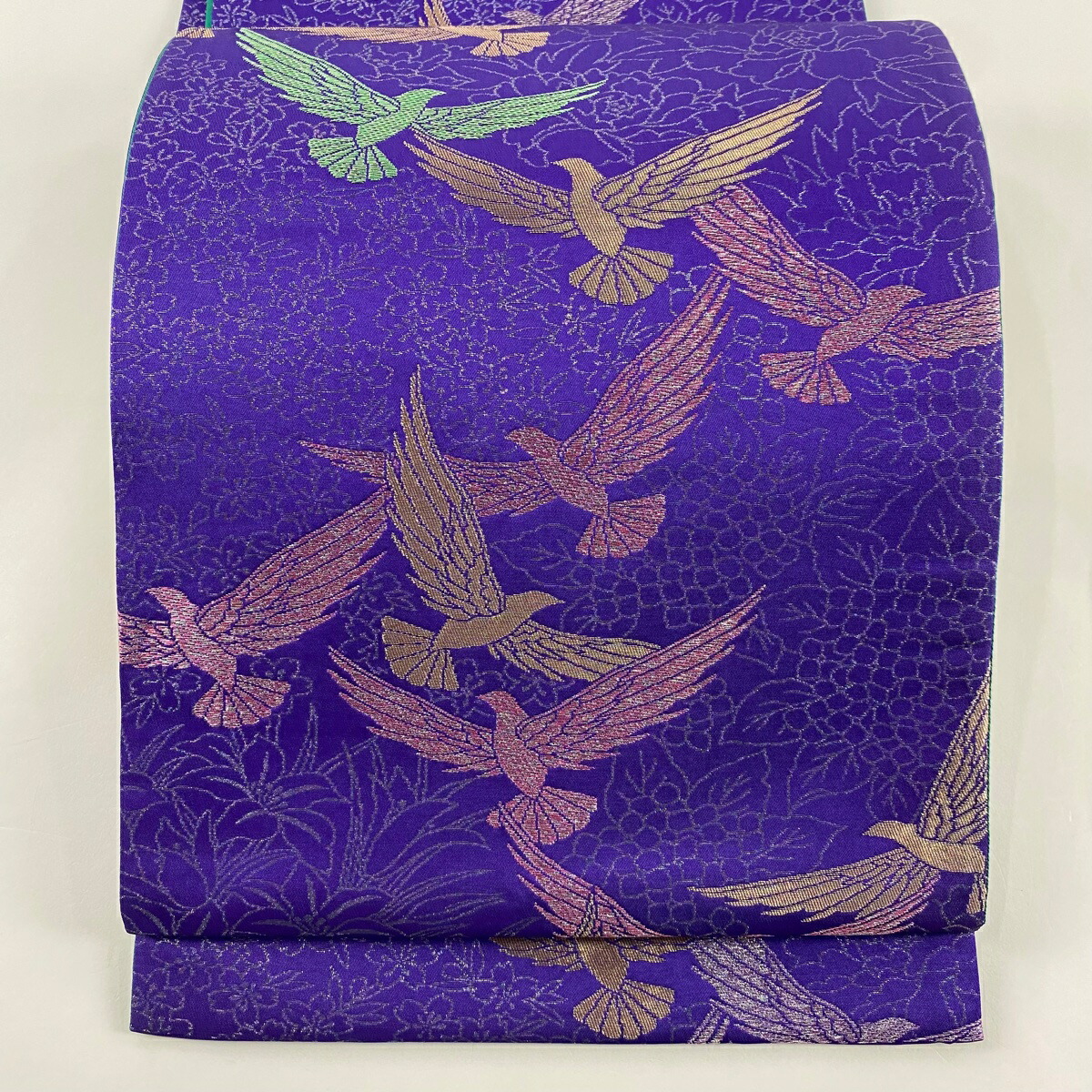 楽天市場】袋帯 美品 逸品 斉藤三才 落款あり 雪輪 三才鳥 金糸