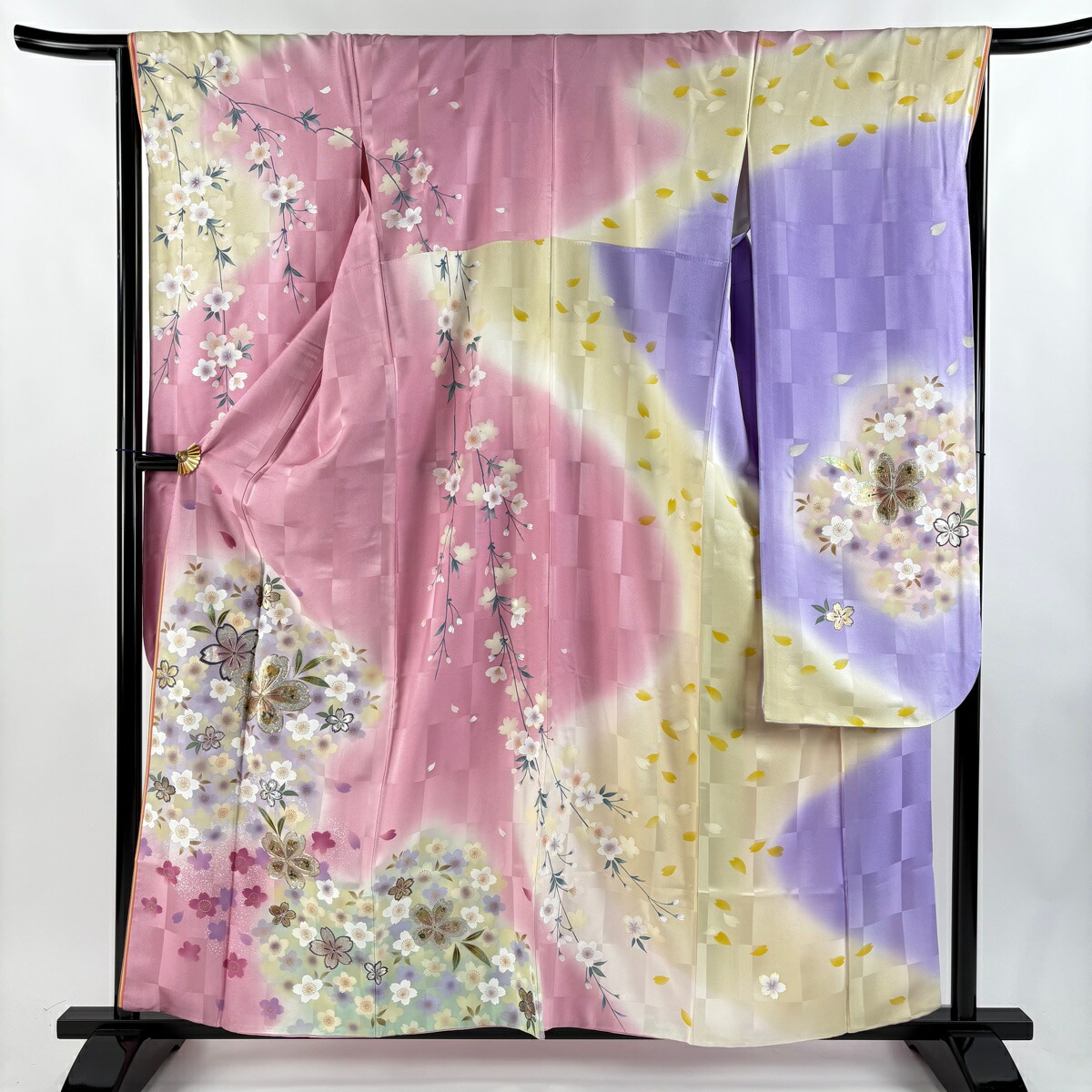 楽天市場】正絹 絞り 振袖用長襦袢 反物 j-244 送料無料 手絞り 桜 未