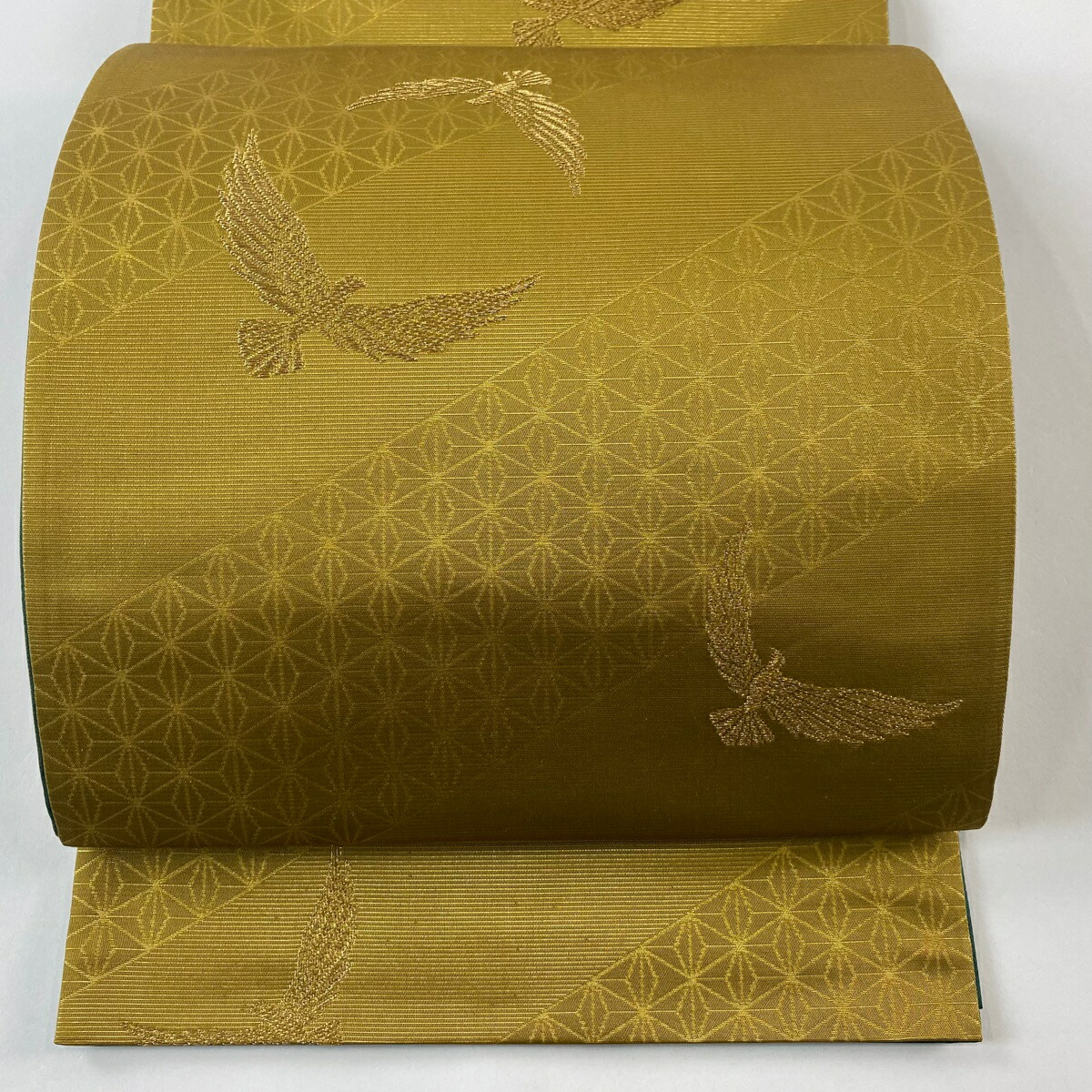 斉藤三才　三才鳥　6通袋帯　正絹 楽天市場】袋帯 美品 逸品 斉藤三才 落款あり 雪輪 三才鳥 金糸 ラメ糸