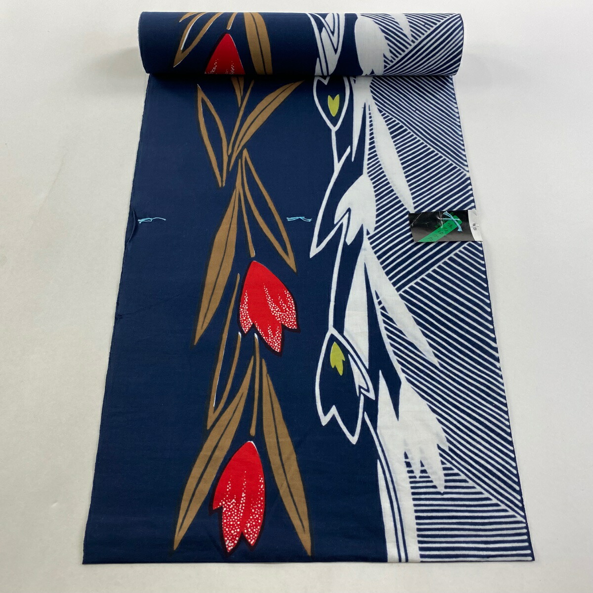 楽天市場】反物 優品 浴衣 薩摩浴衣 裏柄変り 縞 格子 がくや好み染 青