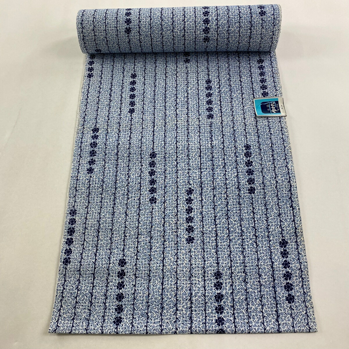 楽天市場】反物 優品 浴衣 薩摩浴衣 裏柄変り 縞 格子 がくや好み染 青