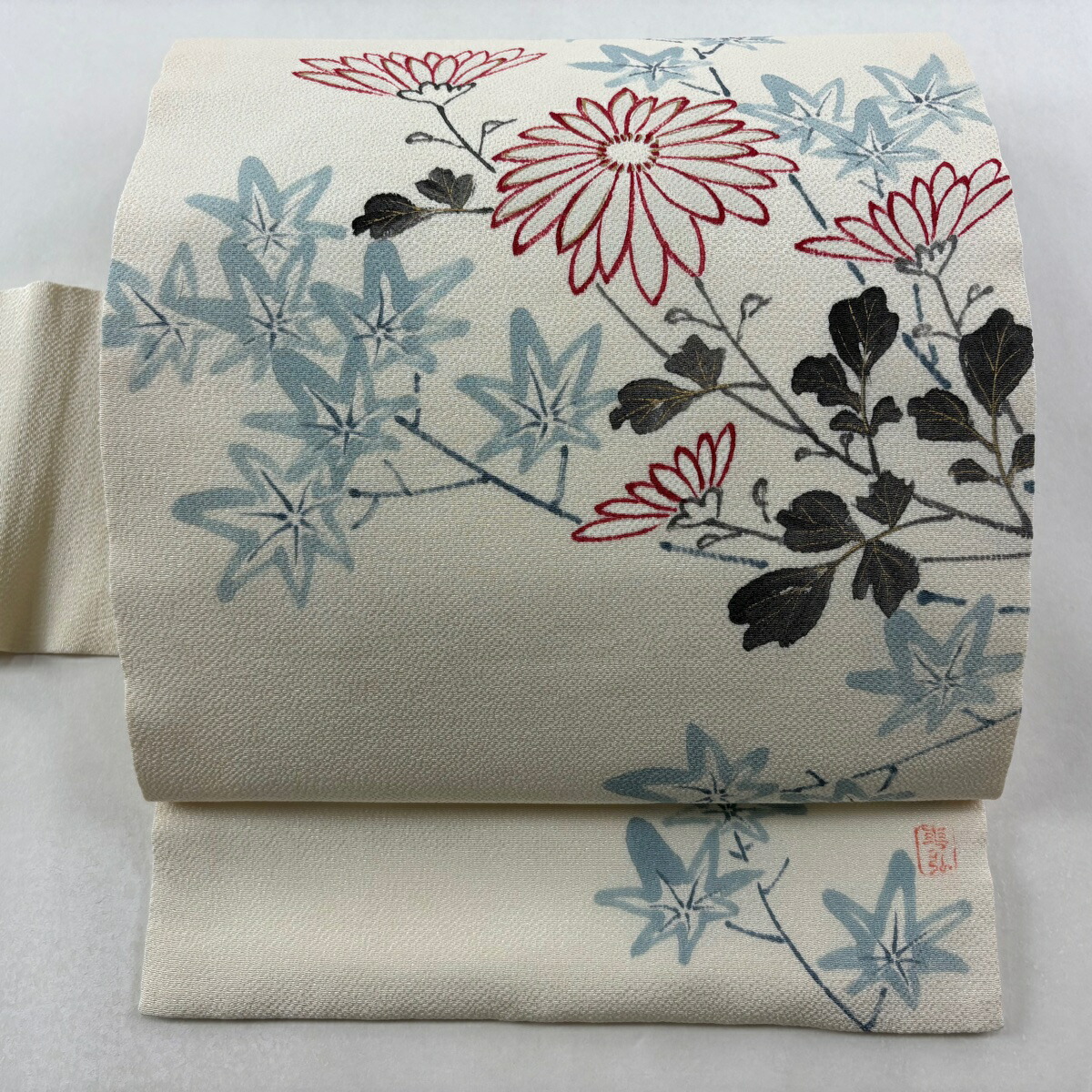 楽天市場】名古屋帯 名品 熊谷好博子 落款あり 木目 ぼかし クリーム