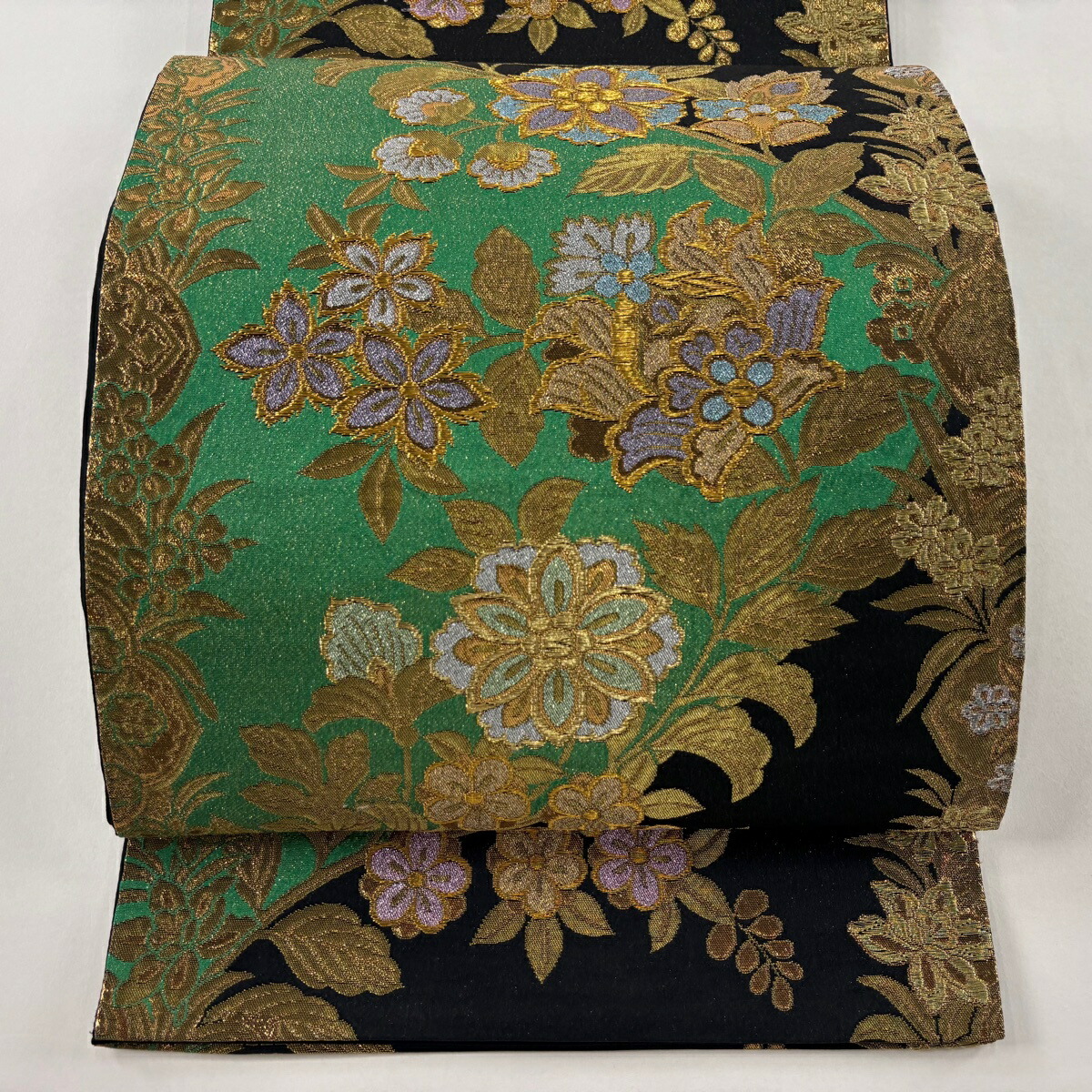 楽天市場】袋帯 美品 逸品 落款あり たつむら 共箱つき 楽遊鳥華文