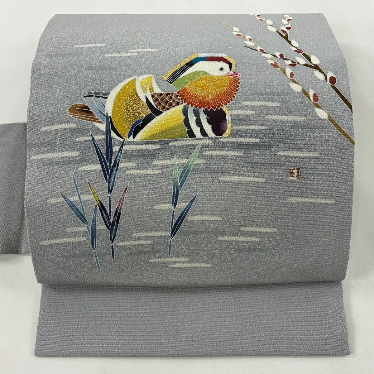 O0452 美品 逸品 人間国宝 羽田登喜男作 ちりめん地 鴛鴦 正絹 名古屋帯 楽天市場】【楽天お買い物マラソン開催☆レビュー8400超 4.75】 名古屋