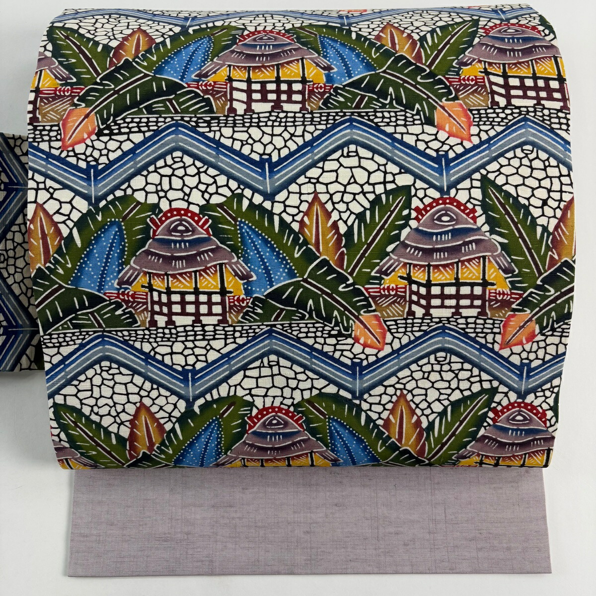 楽天市場】日本工芸会正会員 城間栄順本場琉球紅型芭蕉布 名古屋帯