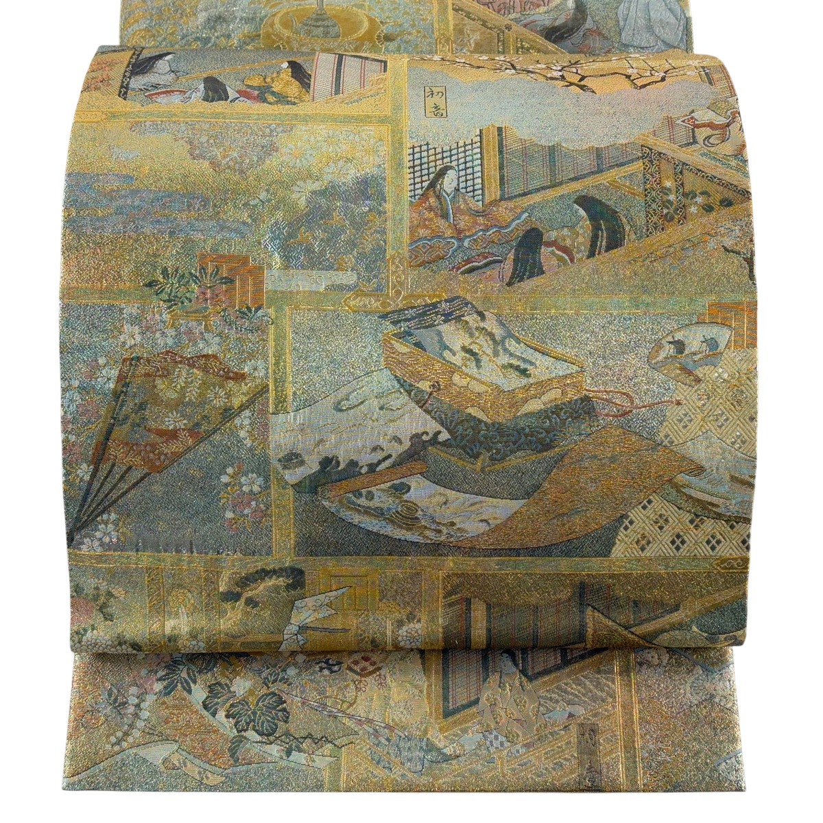 楽天市場】袋帯 美品 名品 落款あり 徳川美術館秘蔵 紫式部源氏物語