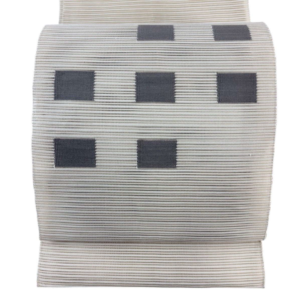 【美品】 名古屋帯 秀品 夏帯 絽 八寸名古屋帯 四角 クリーム 正絹 【中古】