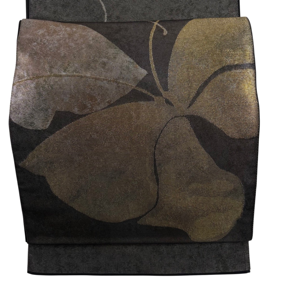 【美品】 袋帯 逸品 洛風林 落款あり 本袋 蝶 箔 黒灰 六通 正絹 【中古】 27,170円