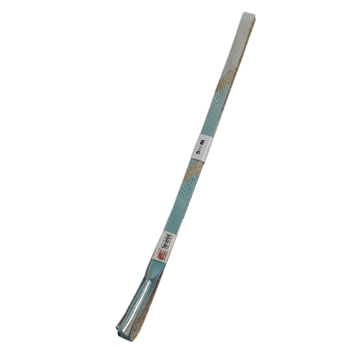 帯締め 優品 フォーマル 金糸 薄緑 正絹 和装小物 【中古】