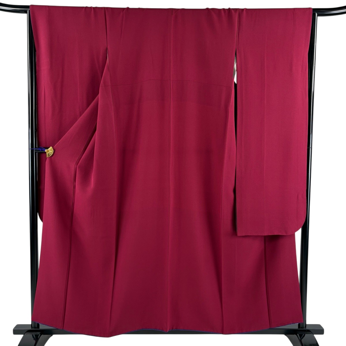 【美品】 振袖 身丈156.5cm 裄丈67.5cm L 袷 赤紫 正絹 秀品 【中古】