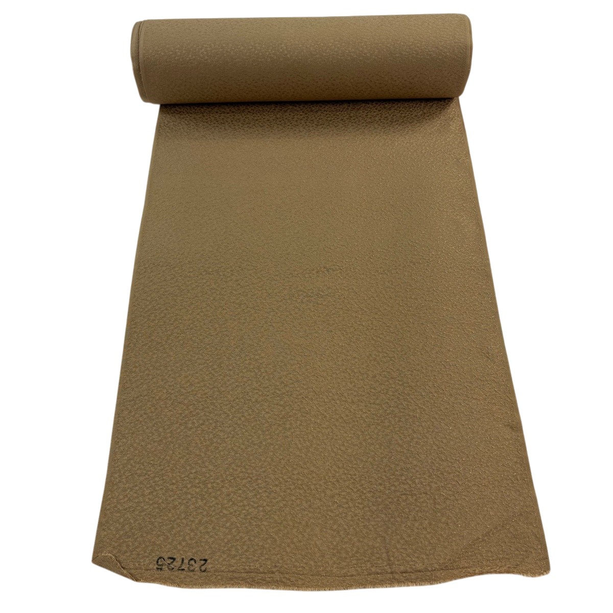 布切れ 秀品 色無地 地紋 薄イエローオーカー色 正絹 【中古】