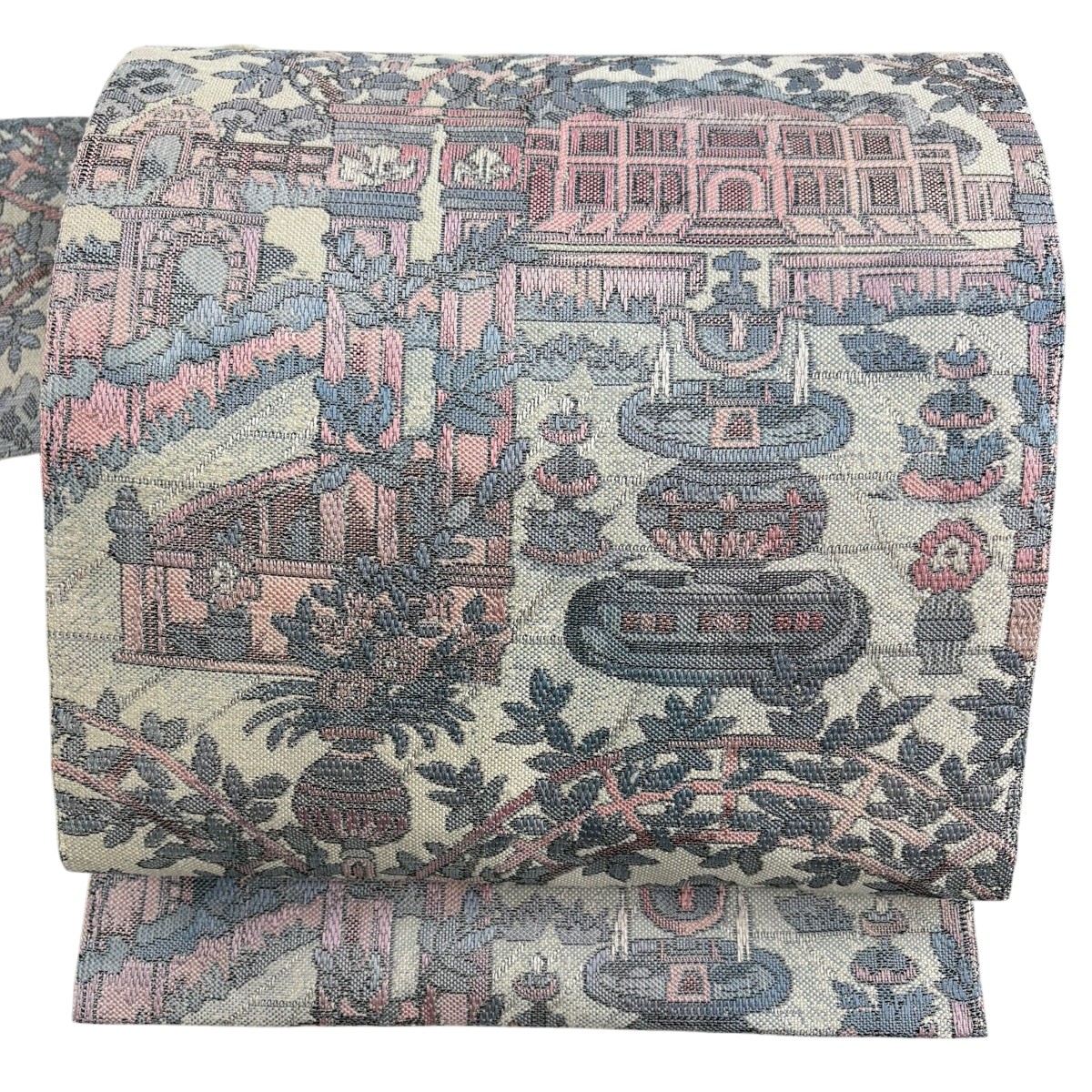 【美品】 名古屋帯 秀品 八寸名古屋帯 運動場 皮膚軟化剤 正絹 【中古】