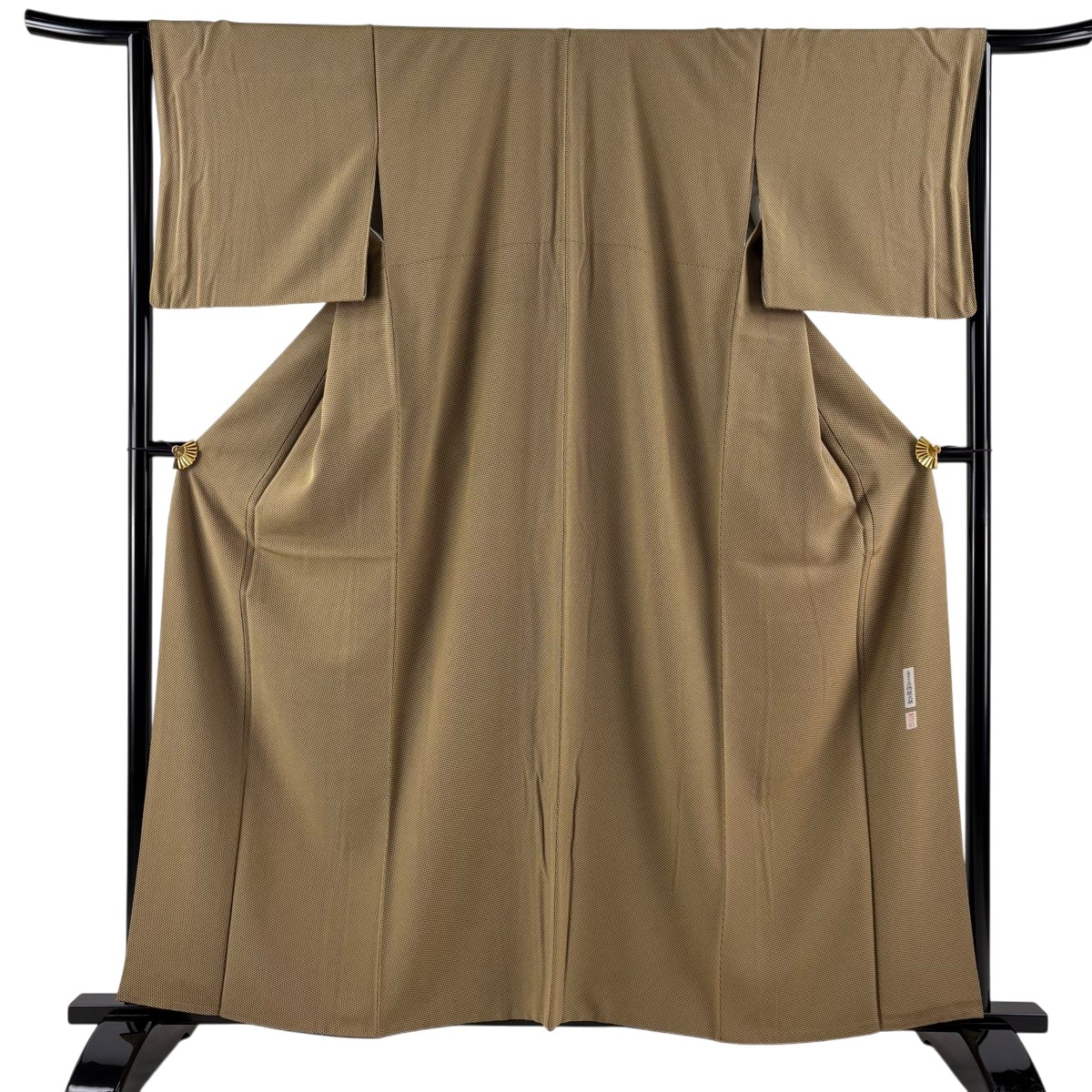 【美品】 江戸小紋 身丈161cm 裄丈64cm M 袷 五嶋敏太郎 落款あり 鱗 山吹茶色 正絹 逸品 【中古】|バイセル 店