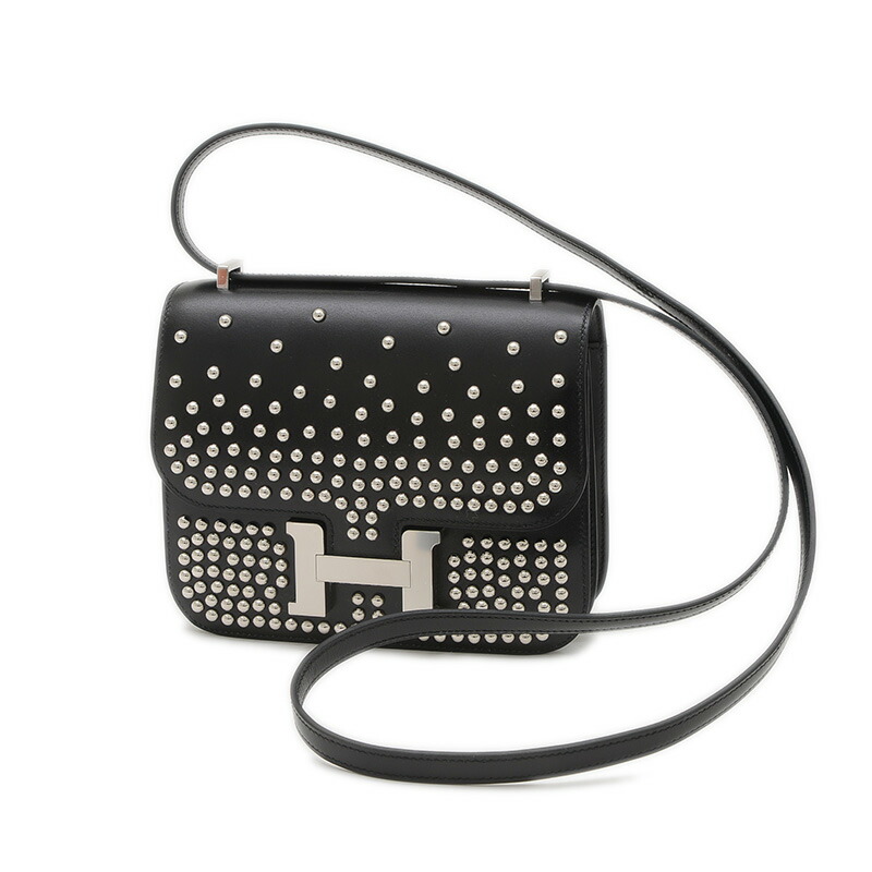 【極美品】 HERMES エルメス ドーフィンコンスタンス ブラック 黒 楽天市場】エルメス□コンスタンス25 ボックスカーフ ブラック