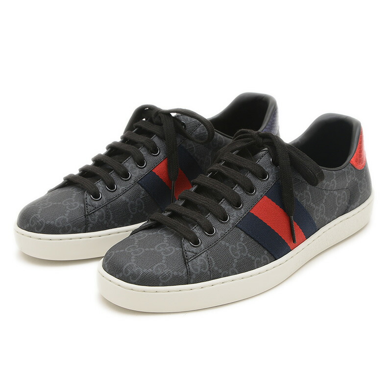 【美品】グッチ エーススニーカー ベルクロ 国内正規品 GUCCI（グッチ） エース メンズ シューズ スニーカー - ラグジュアリー