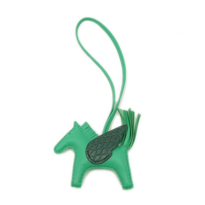 HERMES　エルメス　ペガサスPM　チャーム　キーホルダー　緑　グリーン ロデオ チャーム ペガサス PM ヴェールモワイヤン グリーン 緑[] Rodeo