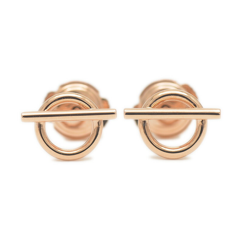 楽天市場】HERMES エルメス エシャペ PM ピアス H105117B 00 K18PG