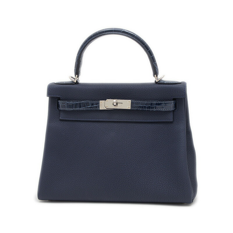 楽天市場】【未使用品】エルメス ケリー25 外縫い クロコアリゲーター