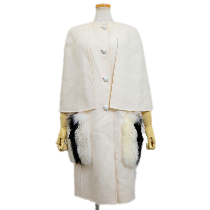 楽天市場】【フェンディ】Fendi フォックスファー ズッカ柄 シルク混