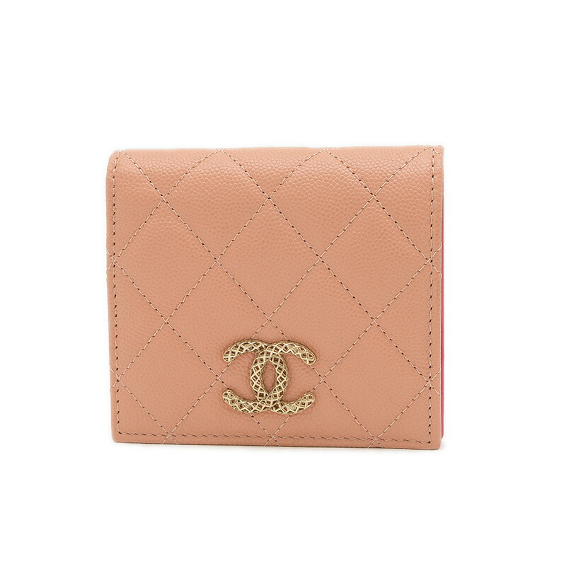 楽天市場】【財布】CHANEL シャネル キャビアスキン ココマーク 2つ折