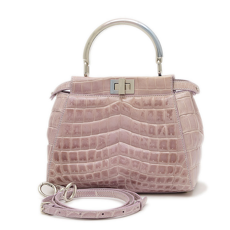 美品☆　フェンディ　ピーカブー　ローズピンク　レザー　2way　ハンドバッグ 楽天市場】フェンディ ピーカブー ミニ 2Wayバッグ ミンクファー