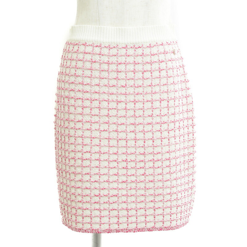 楽天市場】【シャネル】Chanel ロゴ 総柄 カシミヤ シルク混 ニット  