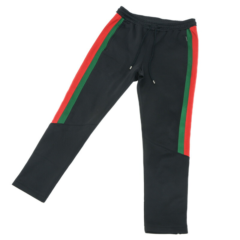 GUCCI グッチ サイドラインロゴジョギングパンツ GUCCI グッチ ウール ジャージー ジョギング サイドライン ロング