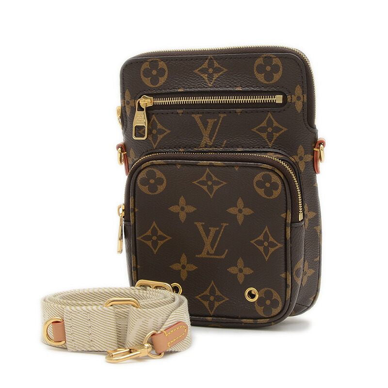 美品 ルイヴィトン ユタ ユマ レザー ショルダーバッグ サコッシュ ルイ・ヴィトン(LOUIS VUITTON) ユタ(UTAH) 中古 メッセンジャー