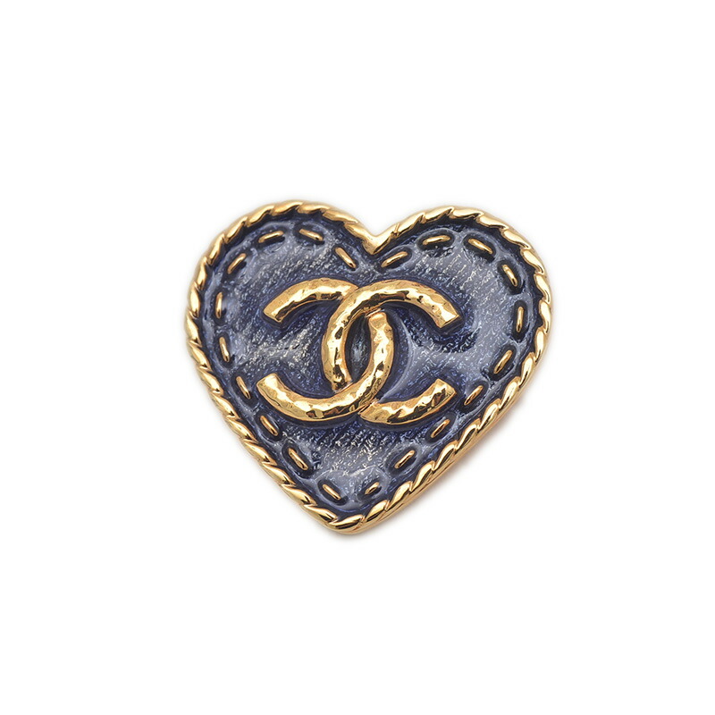 新品未使用】CHANEL/ココマークハートブローチ