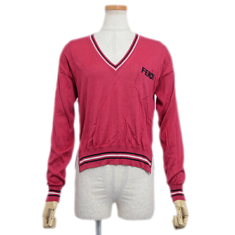 楽天市場】FENDI(フェンディ) シースルー チェックニット トップス