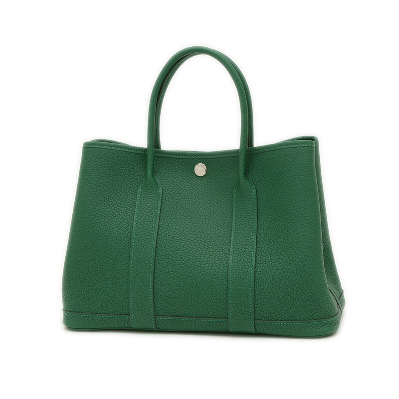 【 希少品 お仕事バッグにも】HERMES ガーデンパーティー 30 エルメス ガーデンパーティ30/TPM エトゥープ ネゴンダ シルバー
