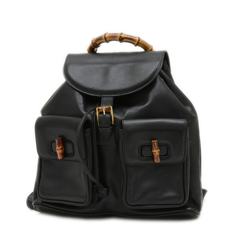 グッチ ナイロンレザー バンブーバックパック 003.1705 GUCCI - グッチ バンブー リュック バックパック 003.1705.0030