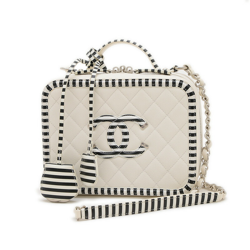 楽天市場】CHANEL シャネル CCフィリグリー スモール バニティバッグ