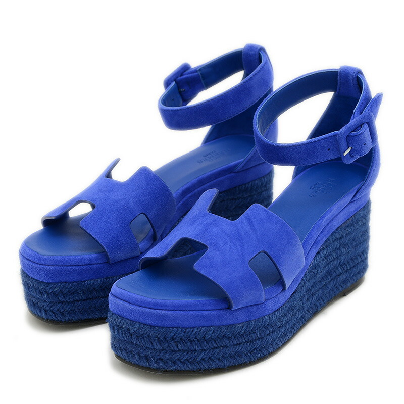 楽天市場】HERMES エルメス イラナ エスパドリーユ ウェッジソール