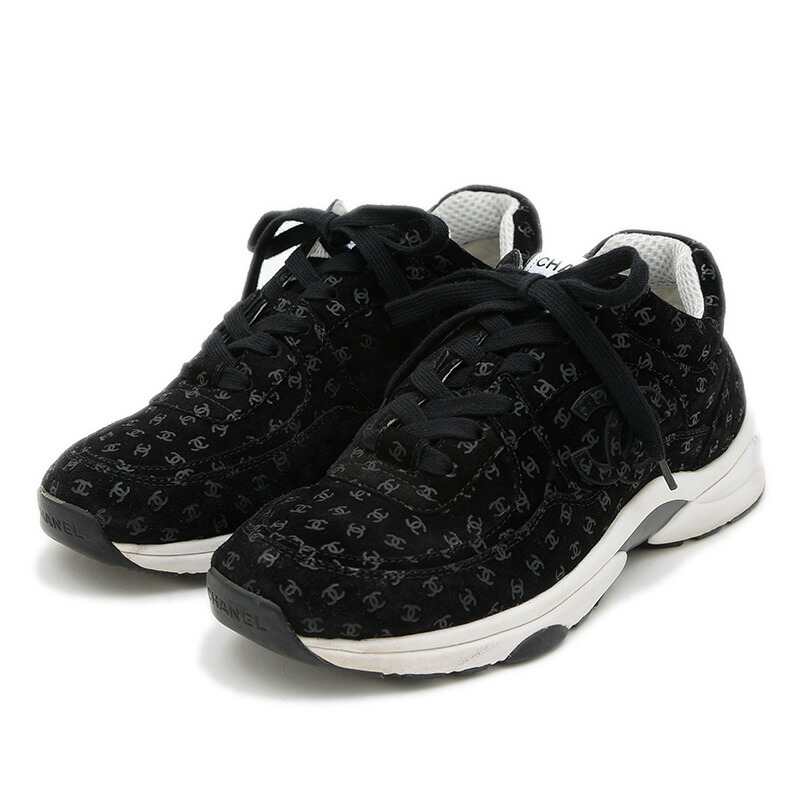 楽天市場】【シャネル】Chanel ココマーク スエード レースアップ