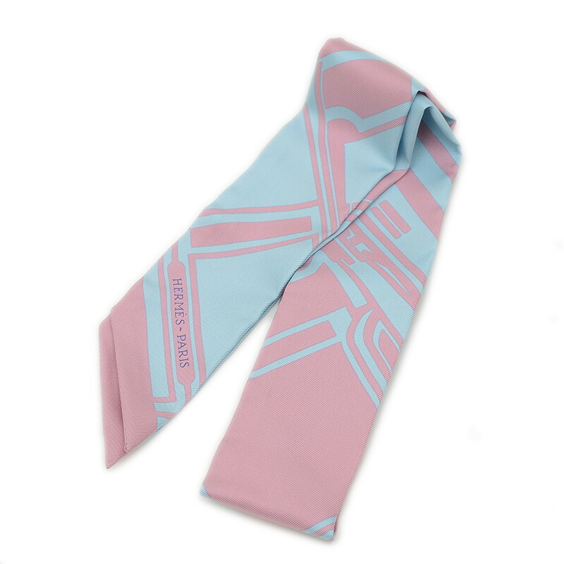 【未使用品】エルメス　ツイリー　ジャングルラブラブ　ローズペール　2本セット 20030338-2.jpg