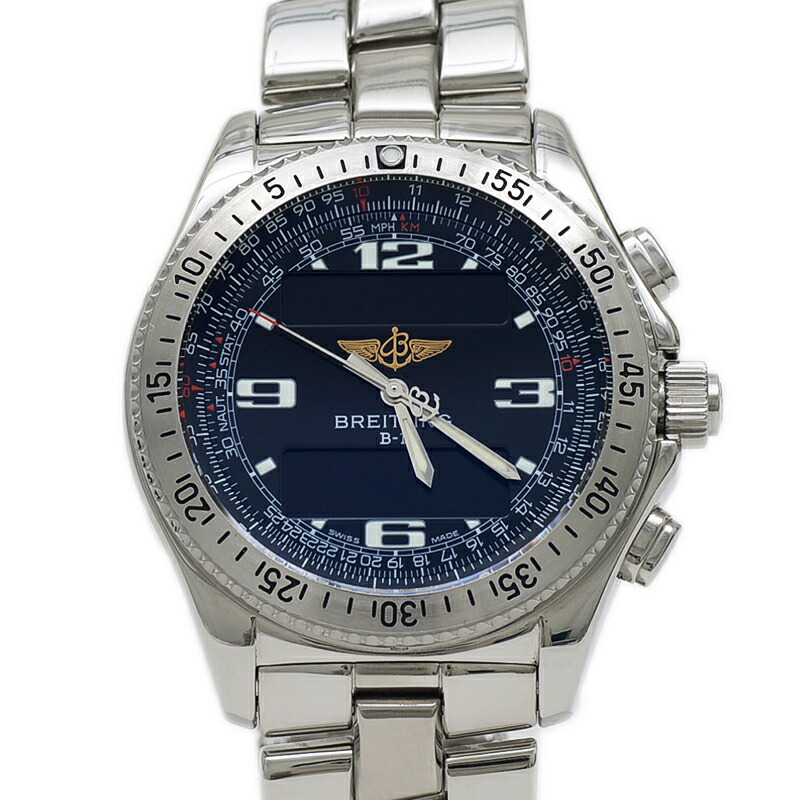 楽天市場】ブライトリング BREITLING B-1 A68362 クォーツ SS メンズ