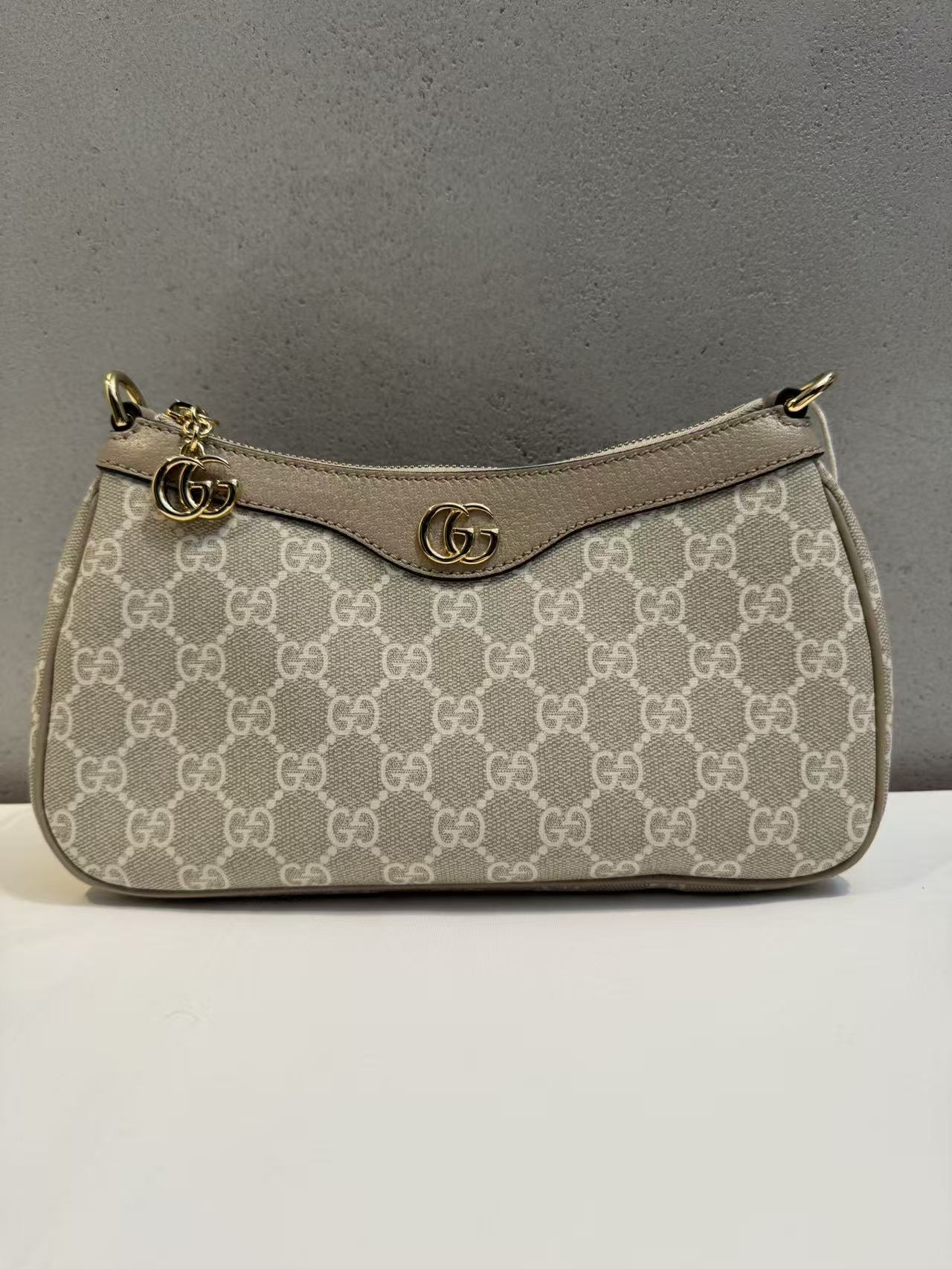 GUCCI グッチ GGスプリーム 2WAY ショルダーバッグ ハンドバッグ オフィディア ベージュ エボニー シェリーライン ゴールド金具 レディース【中古 Aランク】｜BRAND PG