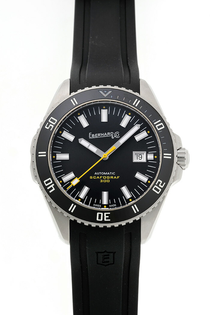 EBERHARD  (エベラール)  スカフォグラフ 300 41034.01 CU 黒いこと文字記号盤  自動小銃一巻き メンズ 43粍 【ウオッチ】 【貨物輸送無料】【未当てはめる】
