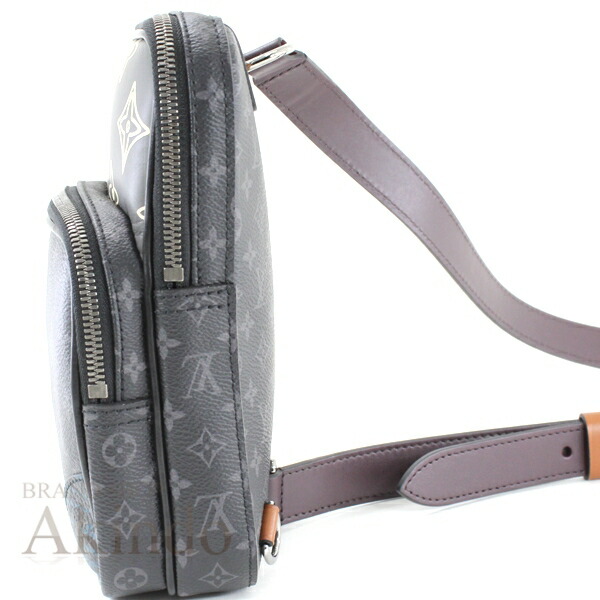 ルイヴィトン ボディバッグ アマゾン スリングバッグ モノグラム エクリプス ブラック メンズ ショルダーバッグ M Louis Vuitton ルイ ヴィトン ビトン エレガント ファッションアイテム オシャレ 人気 プレゼント ギフト 便利 新品同様 中古