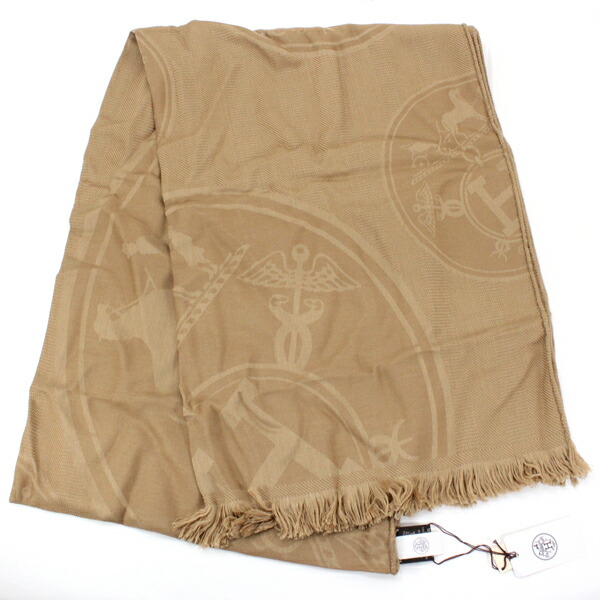 楽天市場】HERMES エルメス 大判ストール マフラー フリンジ ライオン