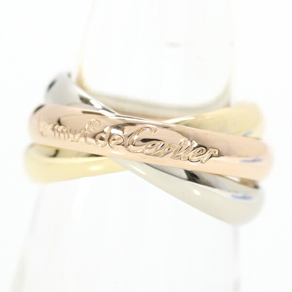 楽天市場】カルティエ リング トリニティ クラシック MM K18 YG WG PG