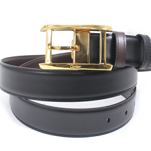 新品ベルト　カルティエ タンク ベルト シルバー 黒　レザー　カット調整可能 h-n548_1.jpg