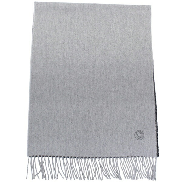 楽天市場】エルメス マフラー カシミア100% グレー オフホワイト