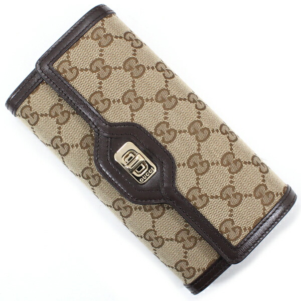 楽天市場】【新品】グッチ 長財布 GUCCI カーフスキンレザー〔GG